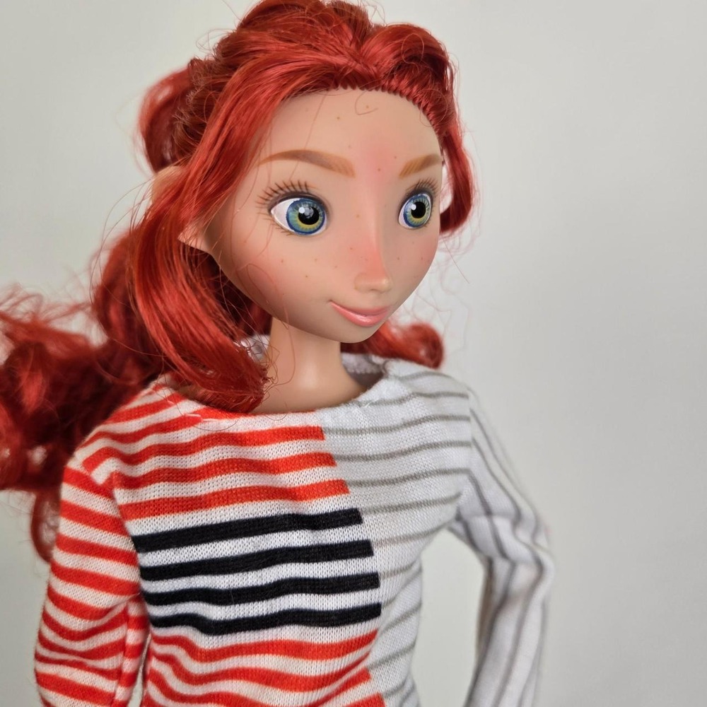 Disney Merida Brave princess doll with red hair and striped shirt